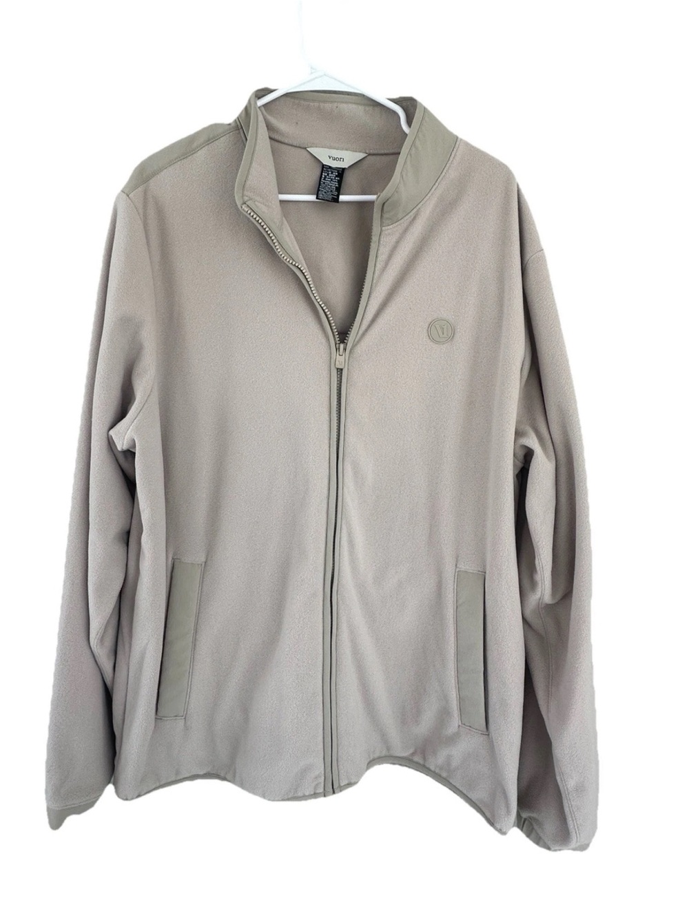 Vuori Men's Light Taupe Full-Zip Pea Coat